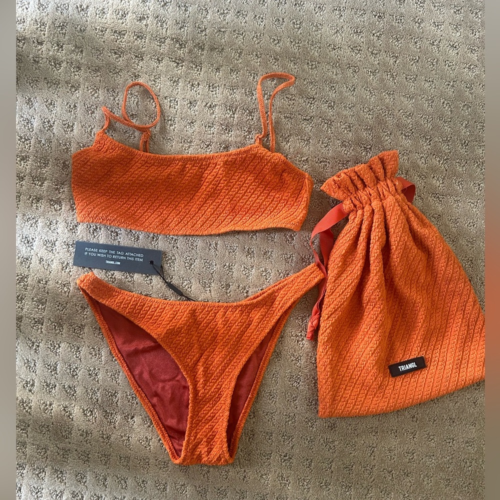 Triangl Swimwear Orange Bikini Set